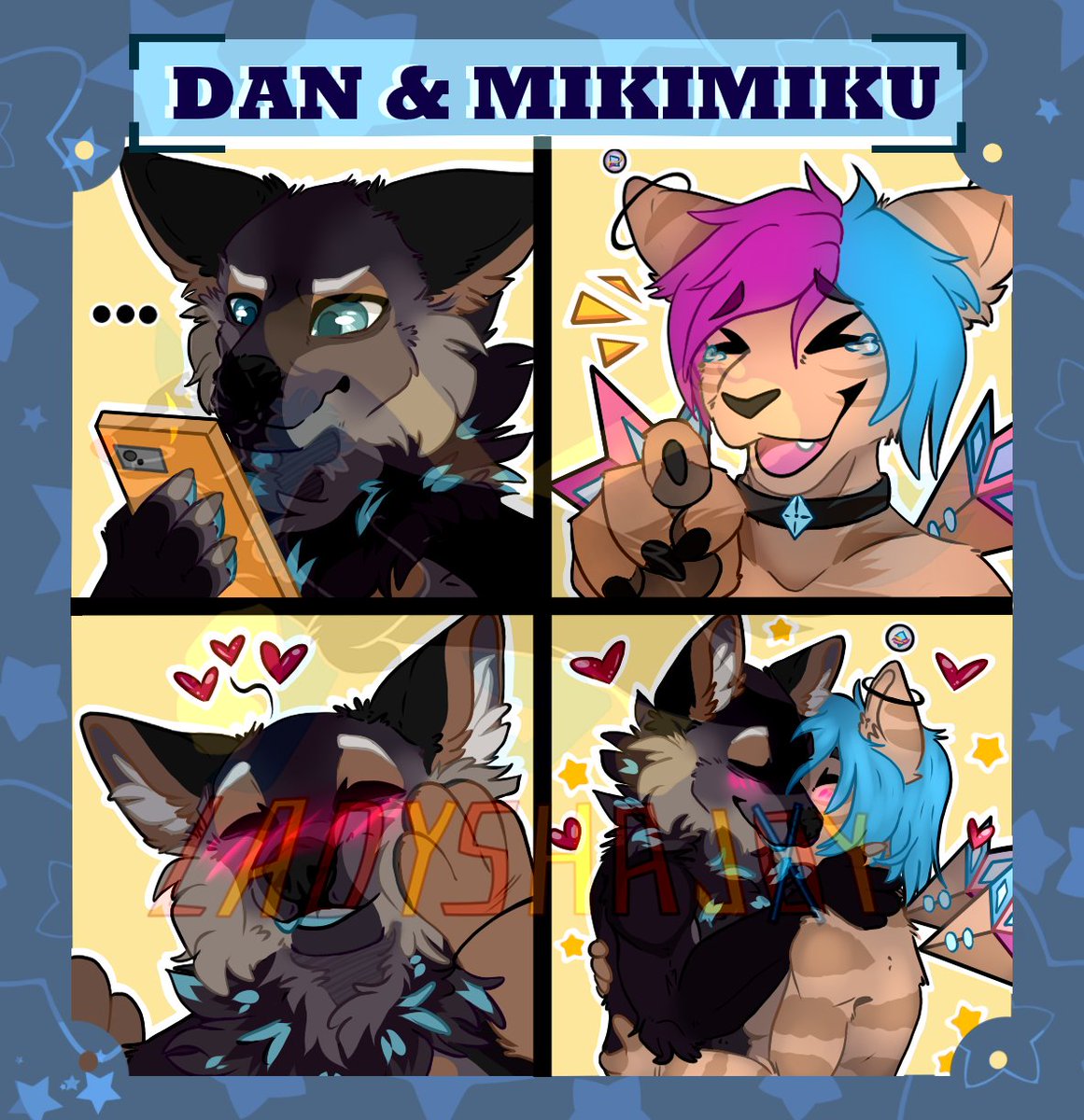 LadyShajoy's tweet photo. finished Sticker for @BigBadDan_ ✨
________________________
#furry #furryartist #FurryFandom #commission #furryartist #furrycommission #sticker #cat #canine #feline #cute #stickercommission #wolf https://t.co/uJWm522jOz