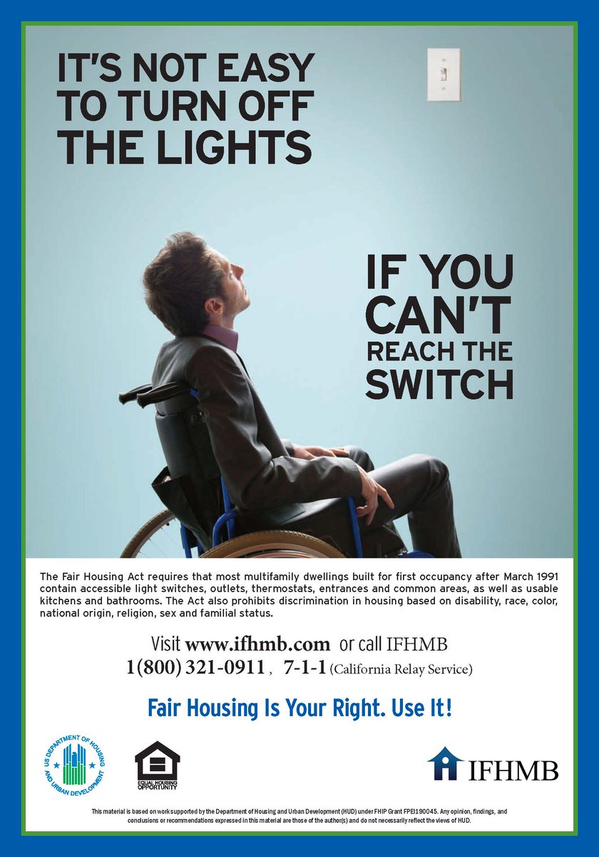 Fair Housing Act &amp; Accessibility Guidelines Training - 4/10 @ 1 PM - mailchi.mp/ifhmb/fair-hou…