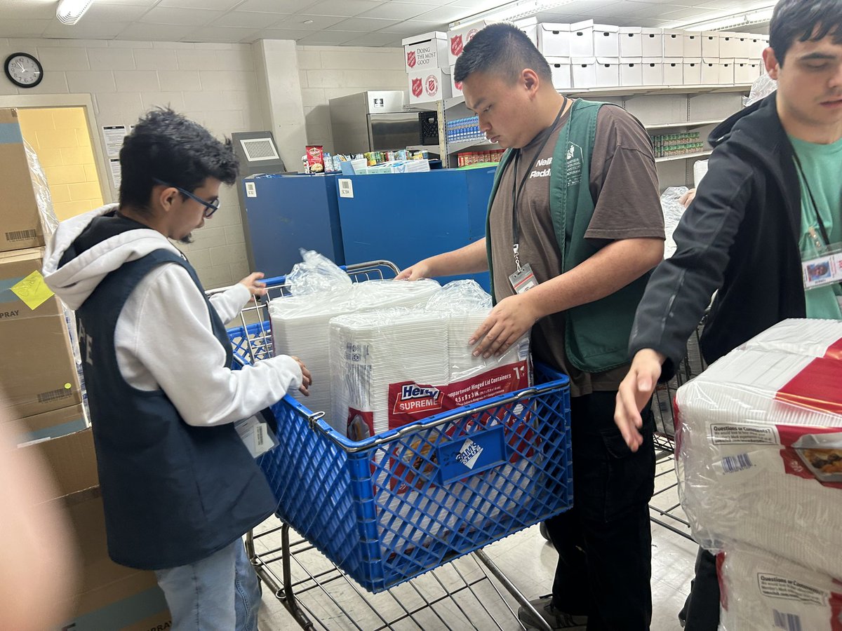 Thank you <a href="/salvationarmy/">The Salvation Army</a> for the opportunities given to us to volunteer. Our tasks continue to promote growth mindsets for our students and assist them with building many transferable skills ! So proud of our Red team today !!! <a href="/NISDReddix/">Nellie Reddix Center</a> <a href="/NISD/">Northside ISD</a> <a href="/NISDSpecialEd/">NISD Special Ed</a>