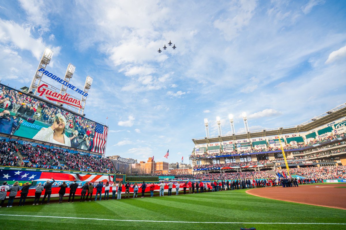 Soon, Cleveland. Like, 3-hours soon.

Happy Guardians Opening Day!

📸: Cleveland Guardians | #TheLandforLife