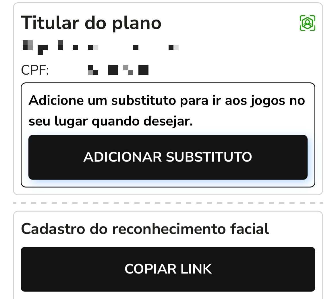 🚨 O Figueira liberou HOJE a opção pro sócio-torcedor emprestar a carteirinha em dias que não puder comparecer aos jogos. E é bem simples, basta acessar o APP, ir em gerenciar dependentes e adicionar quem irá utilizar. 

A pessoa tem que fazer a facial também! Basta enviar o link
