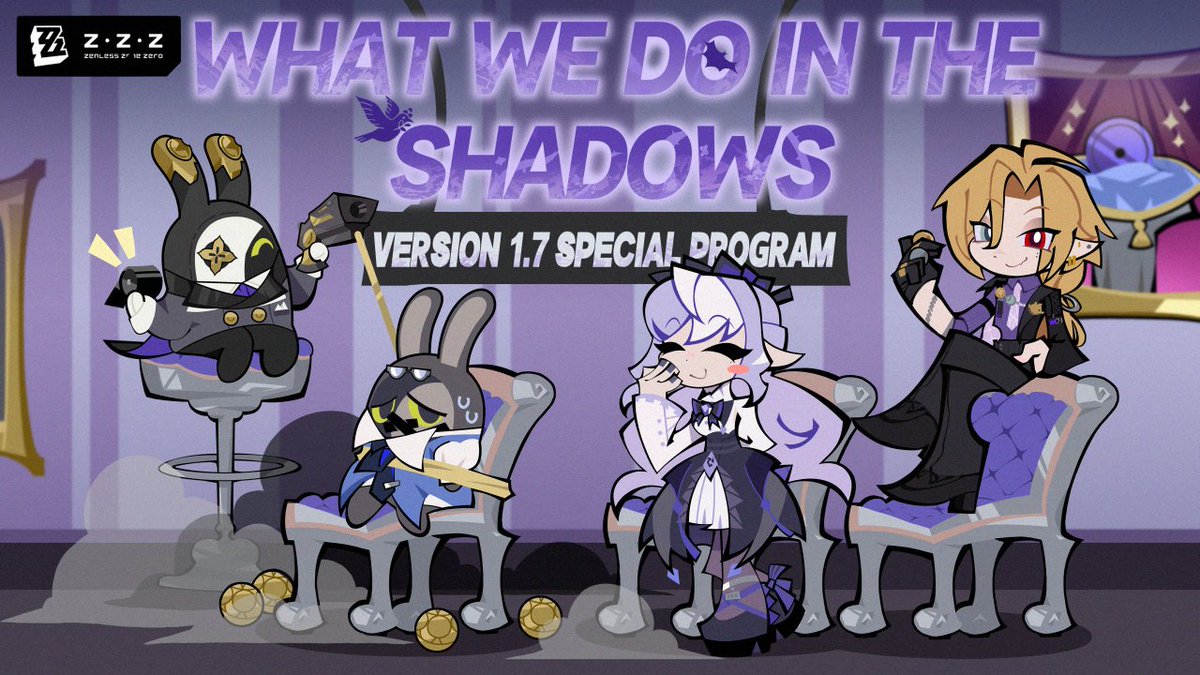 K4shuu's tweet photo. CURTAIN FALLS... This is a parody fanart my friend and I made 🤭🤭
Vivian &amp; Bangboos - @EnshiSS_
Hugo and the mockup - @K4shuu

 I'd like to thank everyone who knew and was playing along, and thanks everyone who gave love to our art, this has been very entertaining to observe <З https://t.co/ZspTmgGuvm