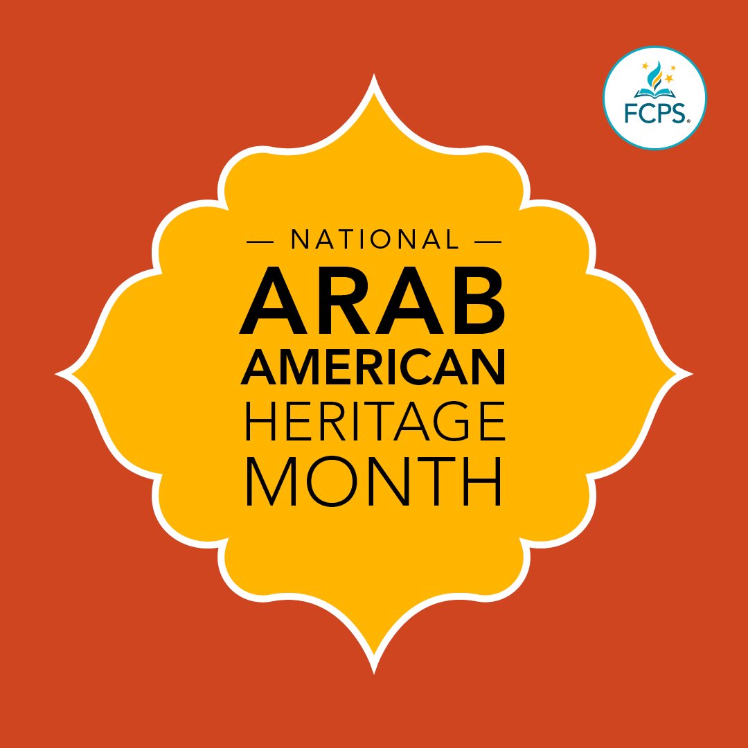 OaktonHS's tweet photo. Happy Arab American Heritage Month! In April we recognize and celebrate the contributions of Arab Americans, whose ancestry from the world’s 22 Arab nations spans northern Africa through western Asia. #OurFCPS #WEAREOAKTON https://t.co/ctZ0J1jFXh