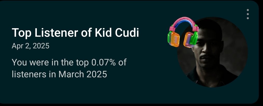 Forever a fan <a href="/KiDCuDi/">The Chosen One</a> saved my life