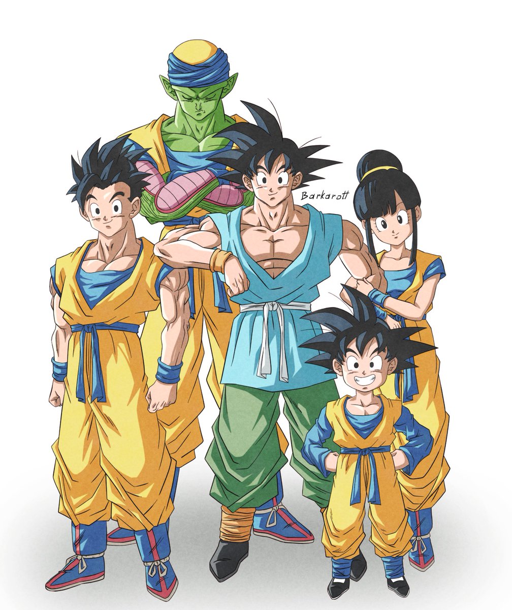 ピッコロ(ドラゴンボール) ,孫悟空 「The whole son family + shadow