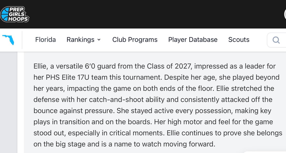 Ellie Bross (@elliebross) on Twitter photo Thank you for the write up! <a href="/BballcoachTC/">Tyler</a> <a href="/PGHFlorida/">Prep Girls Hoops Florida</a> <a href="/PrepGirlsHoops/">Prep Girls Hoops 🏀</a> <a href="/coach_bianchi/">Coach Bianchi</a> <a href="/B_Boggs13/">Coach B</a> Thank you for the write up! <a href="/BballcoachTC/">Tyler</a> <a href="/PGHFlorida/">Prep Girls Hoops Florida</a> <a href="/PrepGirlsHoops/">Prep Girls Hoops 🏀</a> <a href="/coach_bianchi/">Coach Bianchi</a> <a href="/B_Boggs13/">Coach B</a>
