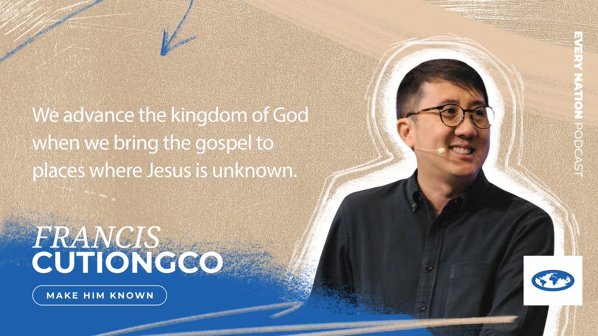 How do we make God known in the nations? Francis Cutiongco reminds us what it means to be missional where we are and where God sends us.

Francis Cutiongco is the senior pastor of Victory Greenhills in Manila, Philippines.

Listen today! 

everynation.org/enpodcast