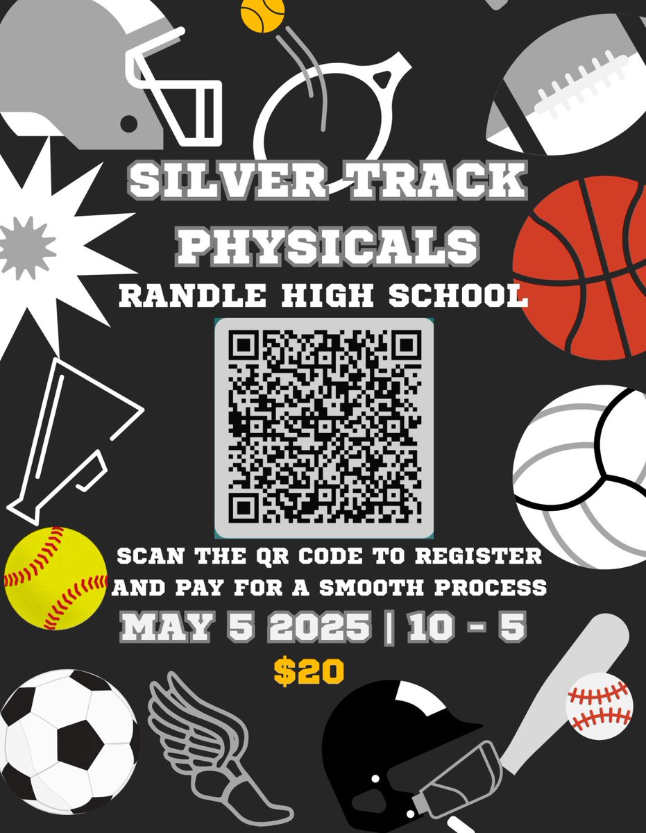 Silver Track physicals will be on Monday, May 5th for the 2025-2026 school year. 

Link: forms.office.com/Pages/Response…
