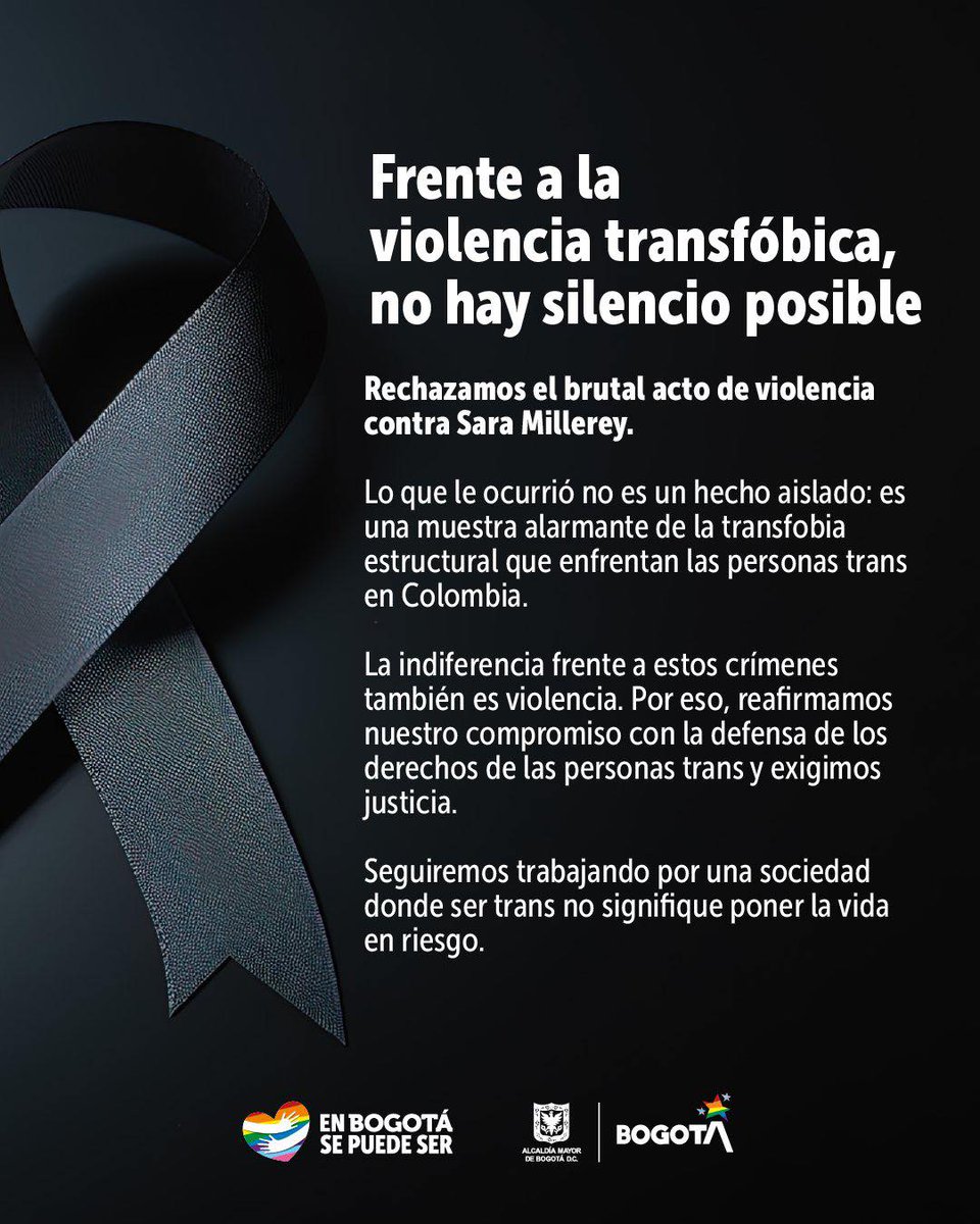 Ventanavermx's tweet photo. #SaraMillerey, mujer trans fue #golpeada, #fracturada y arrojada en una playa en #Antoquia, #Colombia

Nota: https://t.co/gdtmB0zWIv
#Justicia https://t.co/2Th01yl1tM