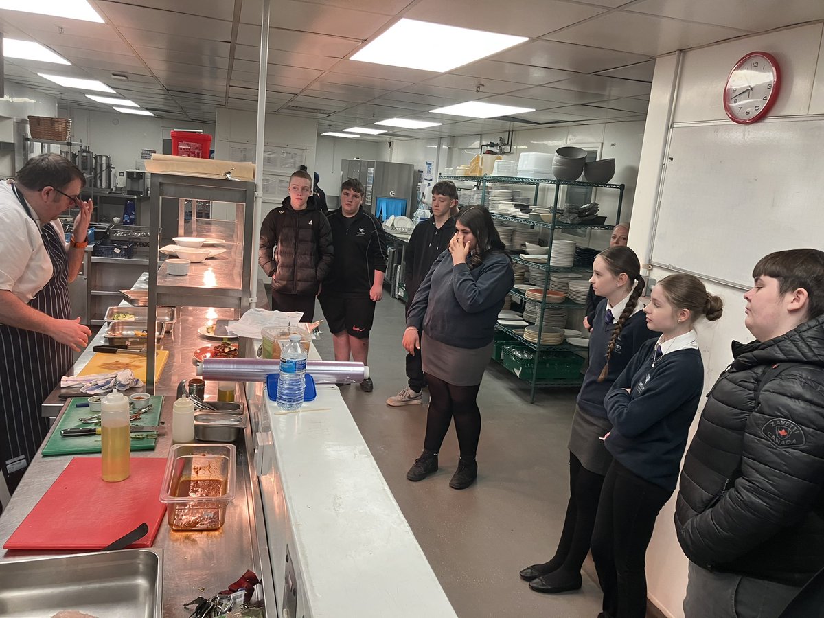 Thank you to StDavids hotel for the wonderful experience. Our students enjoyed watching chef Richard demonstrate plating  skills. They learnt different job roles within the hotel, an amazing experience for all our students.