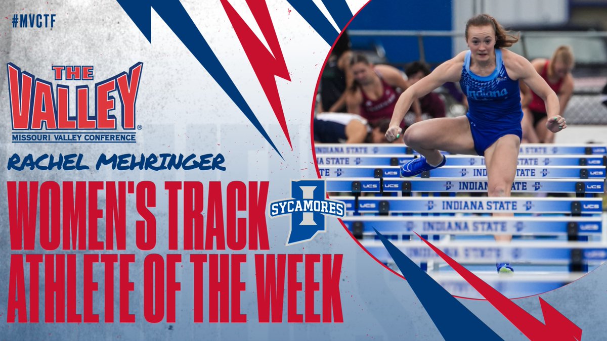 Missouri Valley Conference (@mvcsports) on Twitter photo Women's Track Athlete of the Week ➡️Rachel Mehringer, <a href="/IndStXCTF/">Sycamore Track/XC</a>
Mehringer won the 100m Hurdles with a time of 13.48 earning a season-best in the event and tabbed her 7th wind-legal time in the 100m hurdles under 13.5 since the start of last season. Mehringer currently leads Women's Track Athlete of the Week ➡️Rachel Mehringer, <a href="/IndStXCTF/">Sycamore Track/XC</a>
Mehringer won the 100m Hurdles with a time of 13.48 earning a season-best in the event and tabbed her 7th wind-legal time in the 100m hurdles under 13.5 since the start of last season. Mehringer currently leads