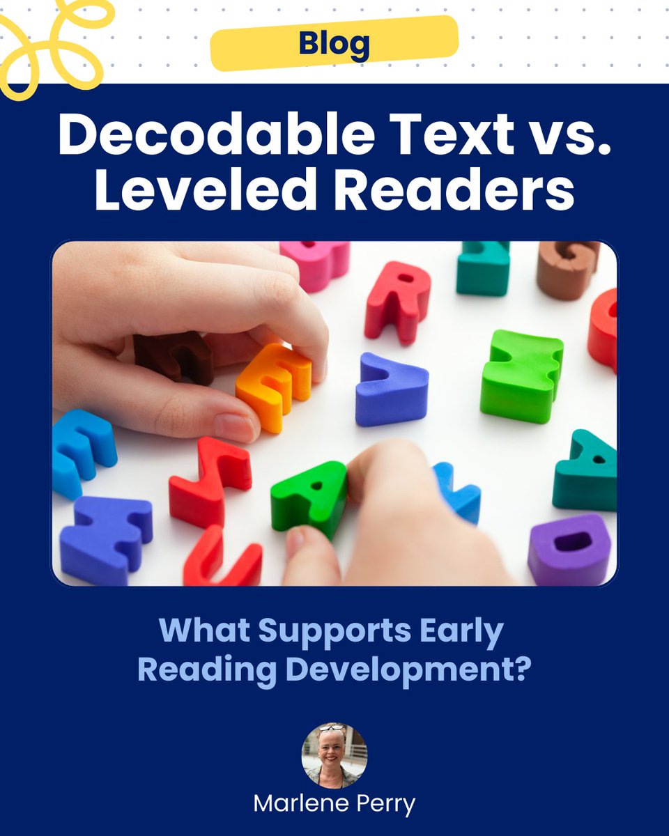 Two widely used approaches—decodable texts and leveled readers—offer different strategies for early literacy instruction. 
onlit.org/decodable-text…