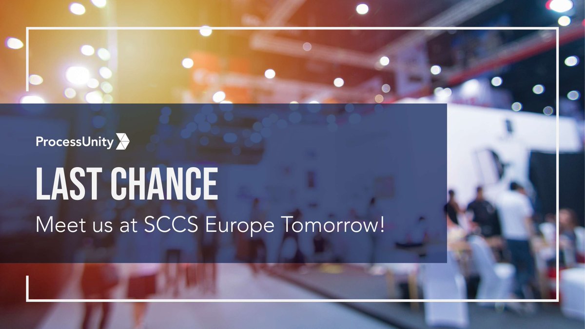 ProcessUnity's tweet photo. Heading to Lisbon?  It’s your last chance to register for SCCS Europe. ProcessUnity is sponsoring, speaking, and up for a TPRM award — join us at the summit!

📅 April 9–11

Register → https://t.co/C1oAJFHlwl

#TPRM #SCCS2025 https://t.co/yb56uKf304