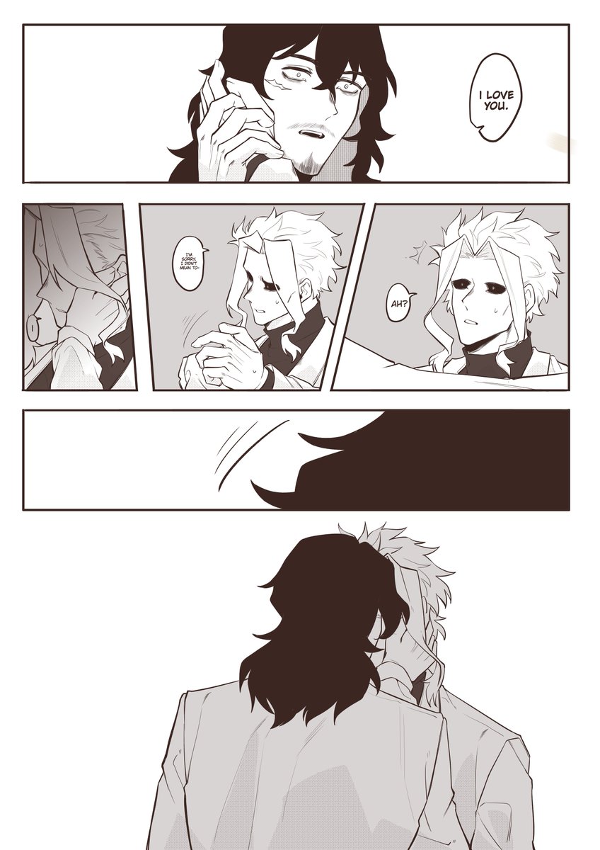 FicusAzura's tweet image. EraserMight Blind Yagi Au fic's ending.
I'm abandoning this fic writing thing, but I like the end.