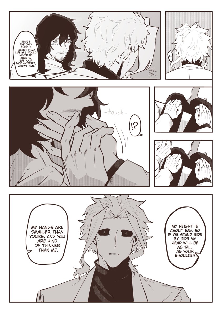 FicusAzura's tweet image. EraserMight Blind Yagi Au fic's ending.
I'm abandoning this fic writing thing, but I like the end.