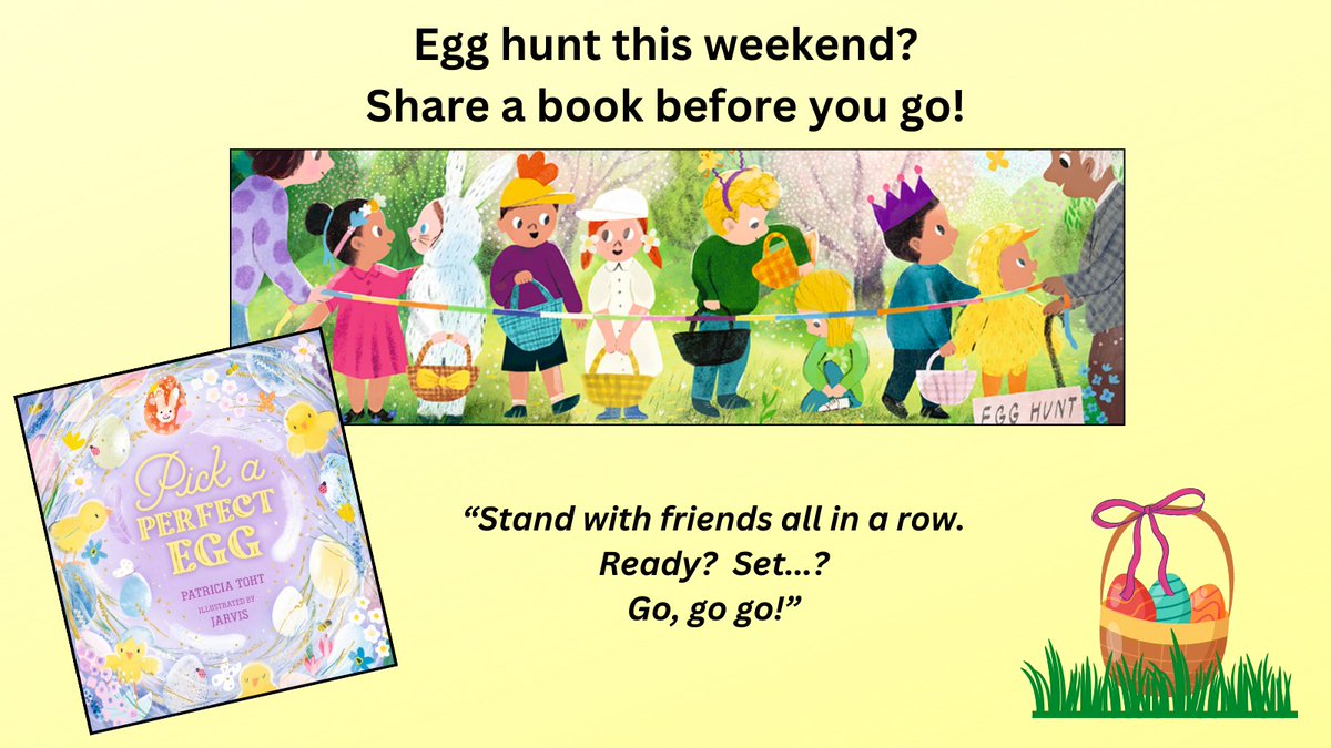 Whether you're egg hunting this weekend or next, share a book with your littles before you go!
<a href="/Candlewick/">Candlewick Press</a> @BIGPictureBooks