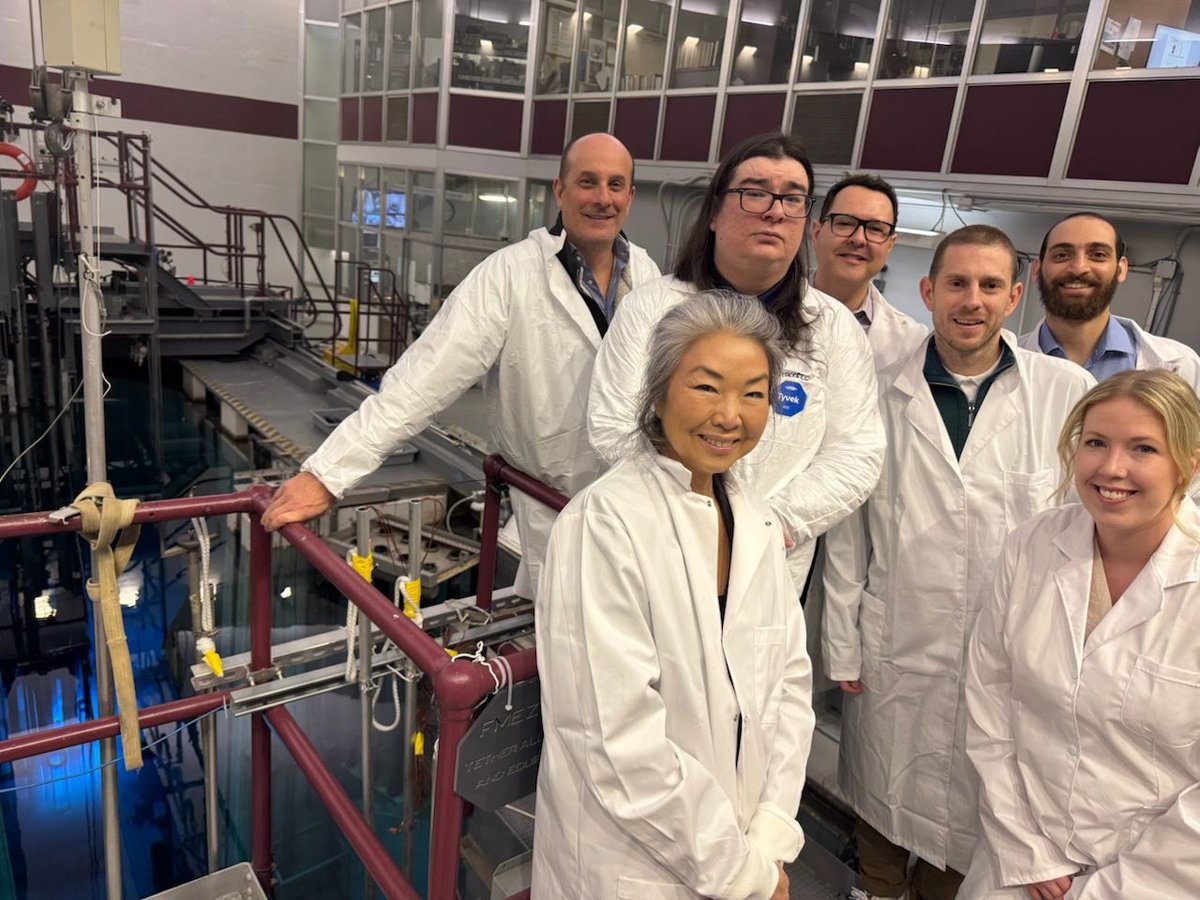 Canadian Medical Isotope Ecosystem (@cmiecosystem) on Twitter photo The CMIE team recently visited <a href="/McMasterU/">McMaster University</a> for a tour of the McMaster Nuclear Reactor, Canada’s most powerful research reactor.
Thanks to Karin Stephenson for the tour of their nuclear facilities and for the innovative and truly life-changing work the team at McMaster leads. The CMIE team recently visited <a href="/McMasterU/">McMaster University</a> for a tour of the McMaster Nuclear Reactor, Canada’s most powerful research reactor.
Thanks to Karin Stephenson for the tour of their nuclear facilities and for the innovative and truly life-changing work the team at McMaster leads.
