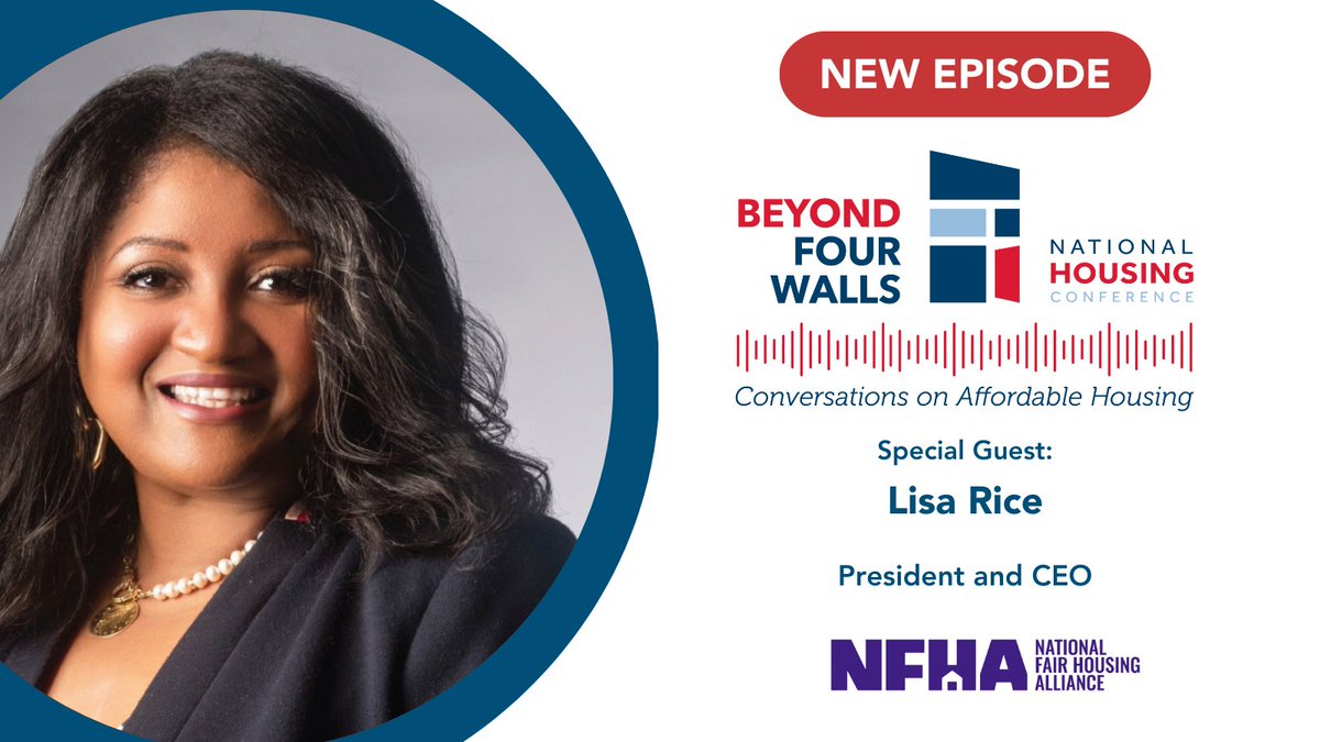 This week on Beyond Four Walls, we’re joined by Lisa Rice, President &amp; CEO of the National Fair Housing Alliance. Rice sits down with NHC to explore how the legacy of slavery and systemic racism continues to shape housing access and equity in America.

🔗 nhc.org/nfhas-lisa-ric…