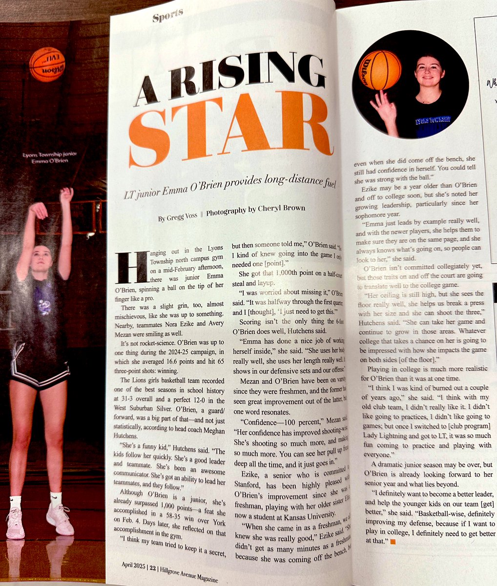 LT Girls Basketball (@lthsgirlsbball) on Twitter photo A Rising Star indeed!!! Awesome article on <a href="/emmaobrien_22/">Emma O’Brien</a> in the April edition of Hillgrove Ave Magazine!
So proud of you Emma!!! Cannot wait to see what this spring, summer and 2025-26 season has in store for you!!! #LTPride A Rising Star indeed!!! Awesome article on <a href="/emmaobrien_22/">Emma O’Brien</a> in the April edition of Hillgrove Ave Magazine!
So proud of you Emma!!! Cannot wait to see what this spring, summer and 2025-26 season has in store for you!!! #LTPride