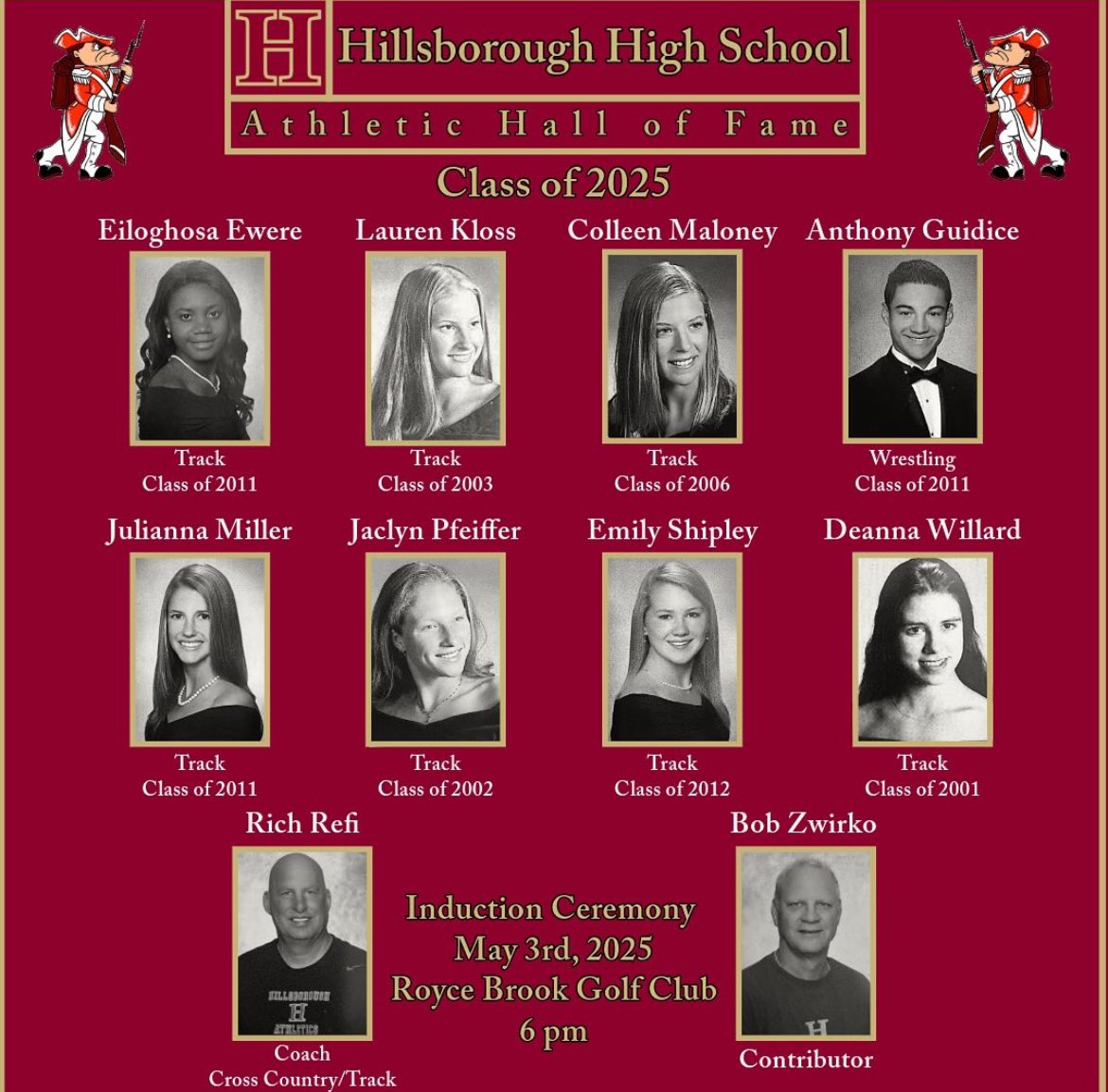 heyB0R0's tweet photo. Congratulations to the Hillsborough High School Athletic Hall of Fame
Class of 2025! https://t.co/oABWiXK4Ba