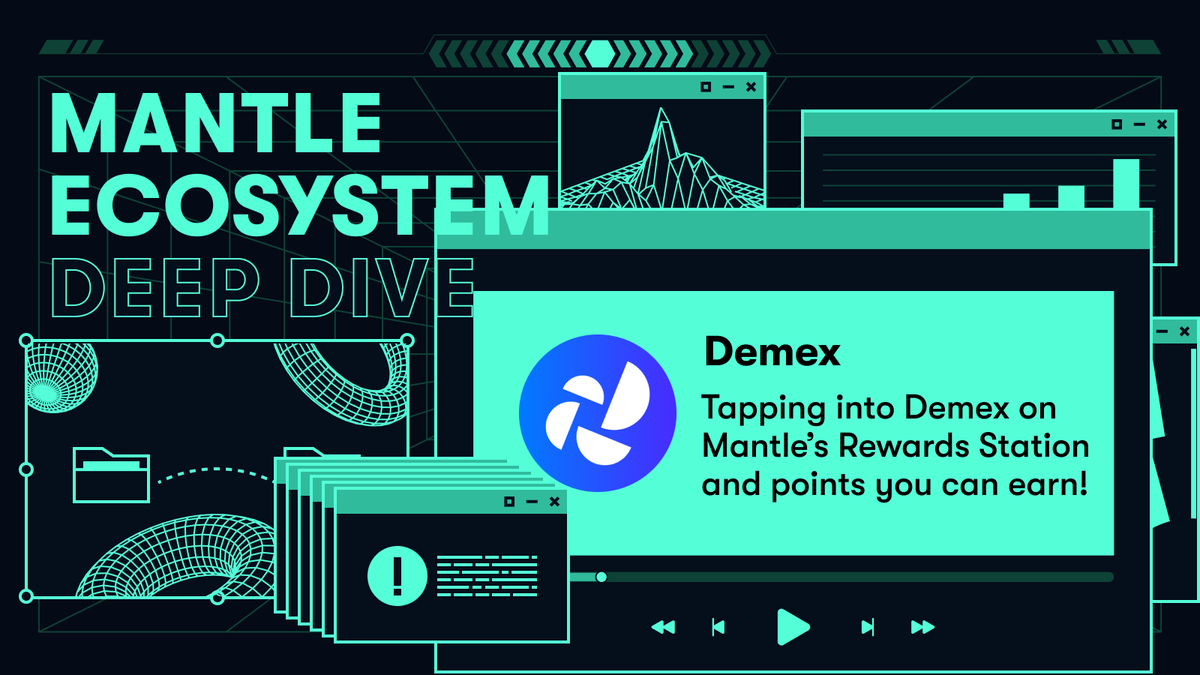 We're back with another Mantle Deep Dive Workshop this week with <a href="/demexchange/">Demex</a>!

Unlock game changing incentives in their latest campaigns:
▻ 30 million Demex Points on Rewards Station
▻ 50 million Demex Points in the 'End Game' campaign

🗓️ April 10, 1PM UTC
📍 Mantle Discord