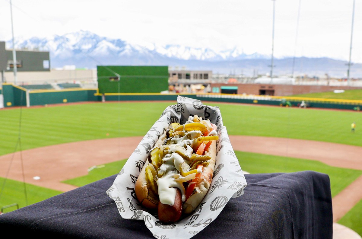 LevyRestaurants's tweet photo. Baseball’s buzzing in Salt Lake!
 
Today marks Opening Day at the @SaltLakeBees'  stunning new home, The Ballpark at America First Square. Hats off to our partners @MillerSportsEnt on this landmark moment and continuing to grow the game in Utah. 
 
Our “Levy double play” of Professional Sports Catering and Rank + Rally deliver a fan experience at the ballpark blending tradition with world-class service. From a food lineup anchored by standouts like the dippable donuts, the Salt Lake fan favorite All-Star Dog, and homemade hummus nachos, to top-tier premium hospitality and curated retail offerings, you can’t beat a day at this gorgeous venue set against Salt Lake’s picturesque mountain backdrop! #WeAreLevy