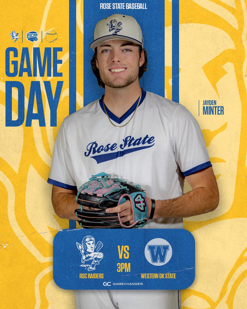 rscraiders's tweet photo. โพ๏ธ| Mid-Week with the Pioneers
๐ Western Oklahoma State College
๐
Tuesday, April 8, 2025
โฐ 3pm
๐ Midwest City, OK
๐ฅ|๐ GameChanger App
#mastertheboring | @RSC_Baseball https://t.co/wdQ2e4sDw2
