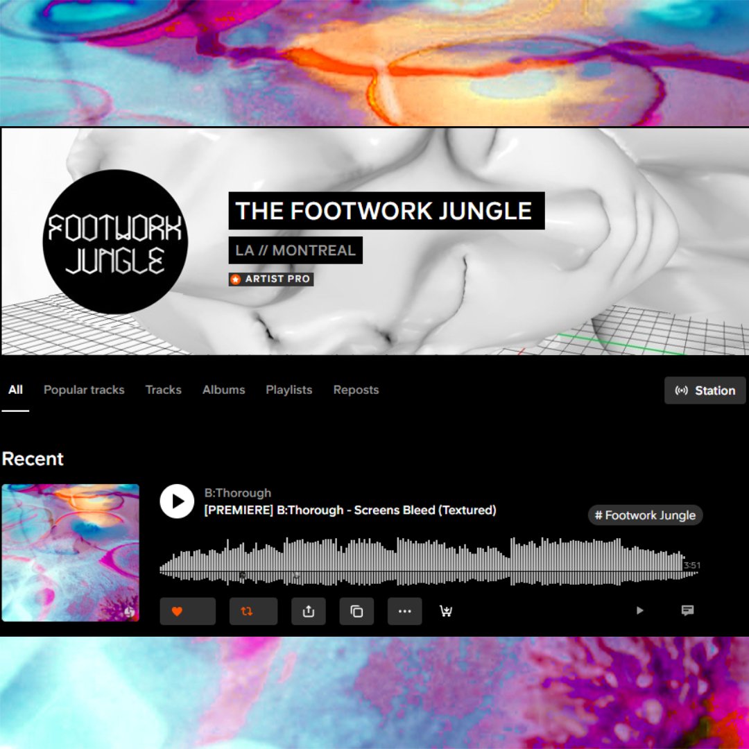 B:Thorough (@bthoroughmusic) on Twitter photo ⚠️ PREMIERE ALERT ⚠️
You can now stream "Screens Bleed", the closing track from my forthcoming EP over on THE FOOTWORK JUNGLE's Soundcloud page!
Huge thanks to <a href="/FootworkJungle/">ƒ⊗⊗✞ω☺як ~ נ∇ηgℓє</a> & <a href="/annamorgandj/">Anna Morgan</a> for platforming the track ahead of the EP's full release this Friday 😊 ⚠️ PREMIERE ALERT ⚠️
You can now stream "Screens Bleed", the closing track from my forthcoming EP over on THE FOOTWORK JUNGLE's Soundcloud page!
Huge thanks to <a href="/FootworkJungle/">ƒ⊗⊗✞ω☺як ~ נ∇ηgℓє</a> & <a href="/annamorgandj/">Anna Morgan</a> for platforming the track ahead of the EP's full release this Friday 😊