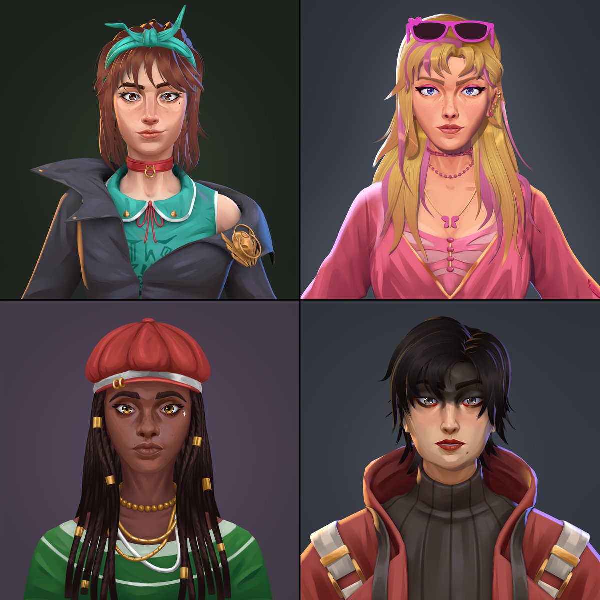 oiii hoje é #PortfolioDay 😸
sou um artista 2D e 3D e tenho me aventurado em fazer personagens ultimamente. tenho muito orgulho desses que fiz do universo de Ordem Paranormal!! 💓