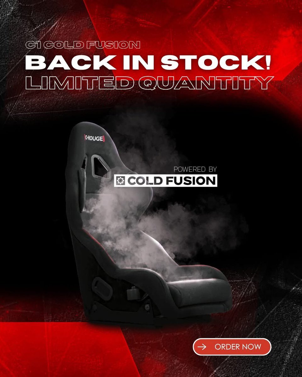 🏁 BACK IN STOCK! 🏁

Our legendary C1 Cold Fusion seats are finally back in stock, but they're going fast! Experience ultimate comfort and unrivaled cooling technology that keeps you fresh lap after lap!

🔥 LIMITED QUANTITY AVAILABLE 🔥
Secure yours now through our link in bio
