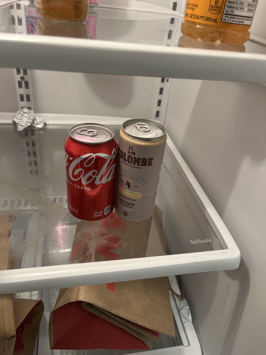 someone put their coke really close to my latte in the office fridge and something about that is so romantic to me