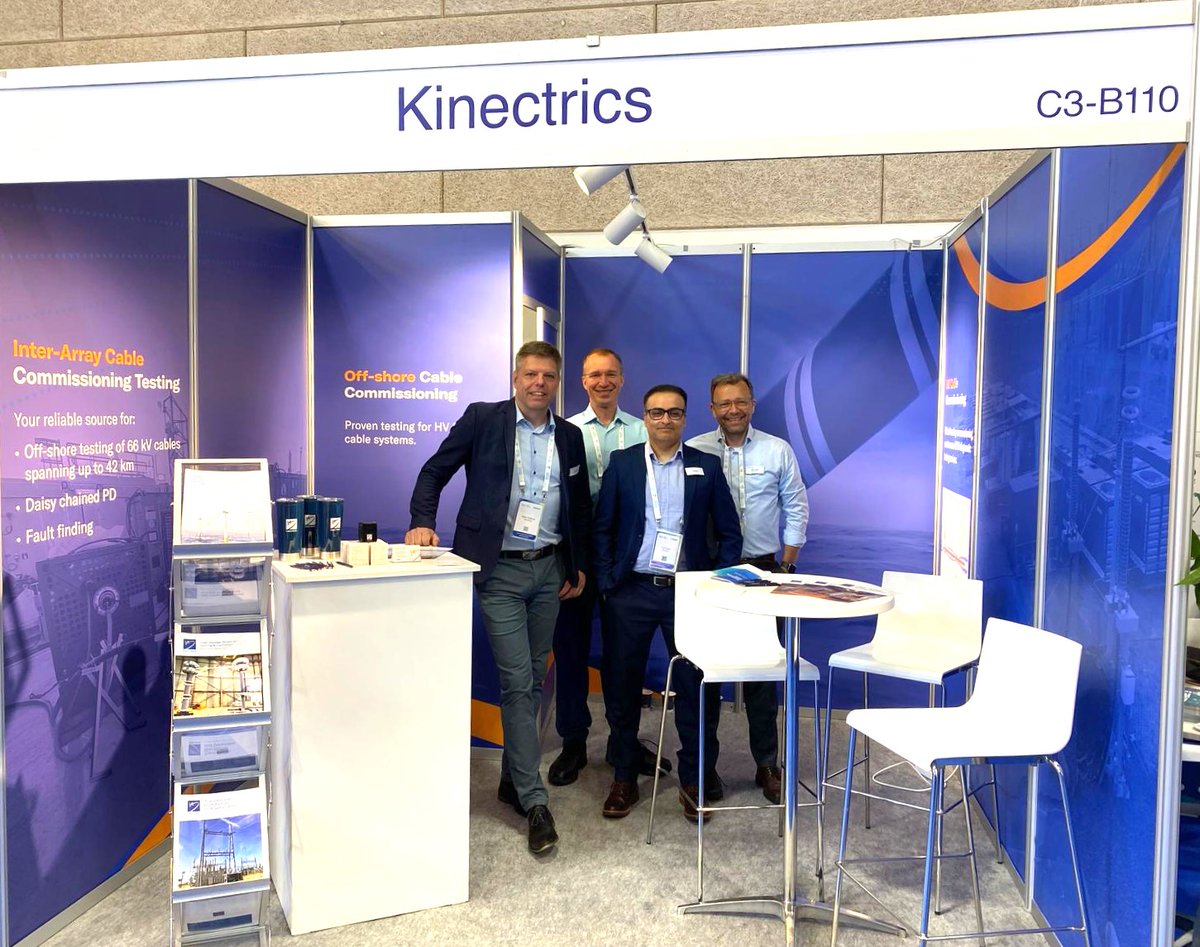 We’re exhibiting at #WindEurope2025 from April 8th - 10th. Stop by booth C3-B110 to learn more about our on-shore and off-shore high voltage inter-array commissioning testing, AC HV &amp; partial discharge, in-service failure forensics, and more. Visit: kinectrics.com/capabilities/s…