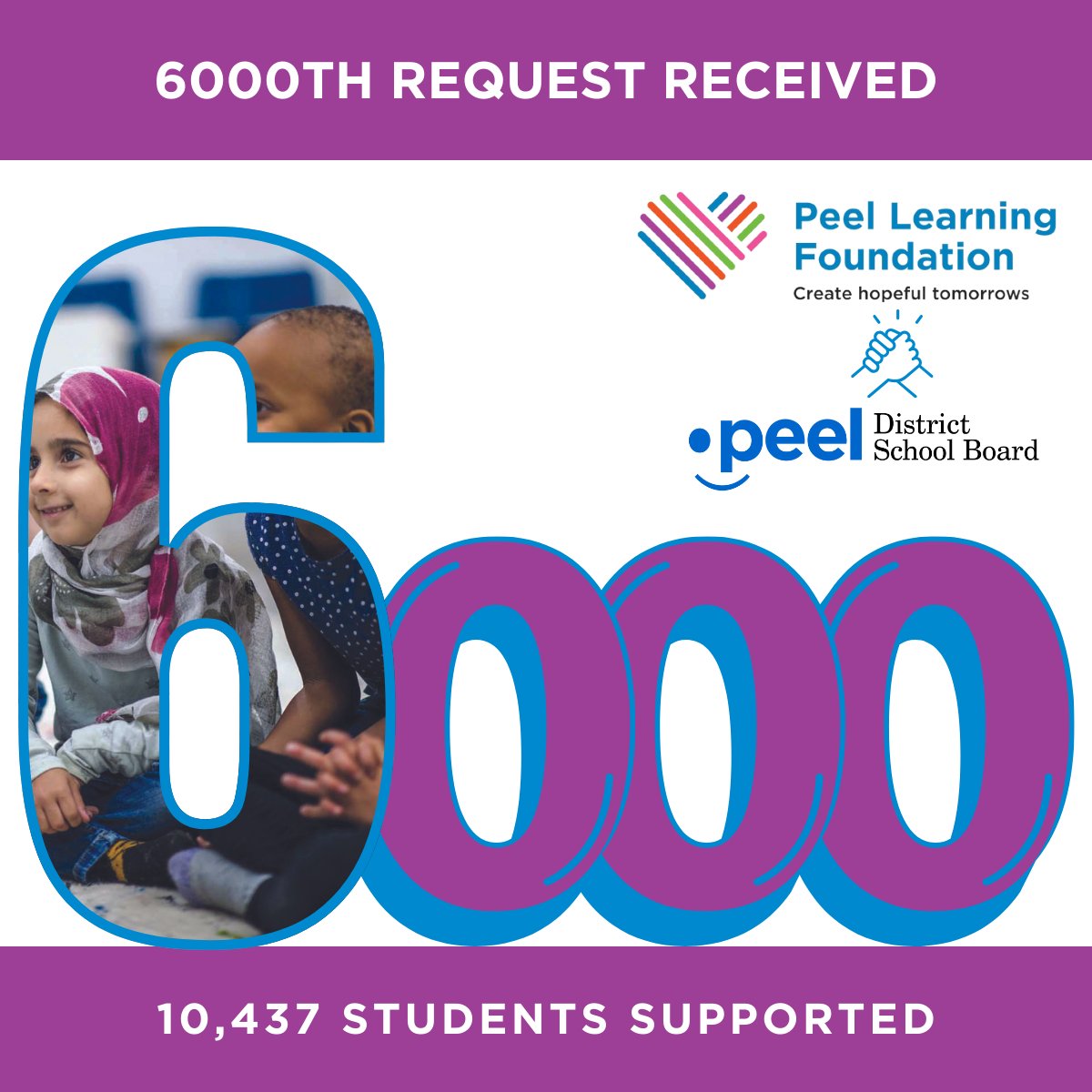 PLF has received its 6000th request for support from the Student Emergency Needs Program. It is thanks to you, that we have been able to help over 10,430 students access food, clothing, hygiene products and other essentials. 

Because of you, help is always available! #ThankYou