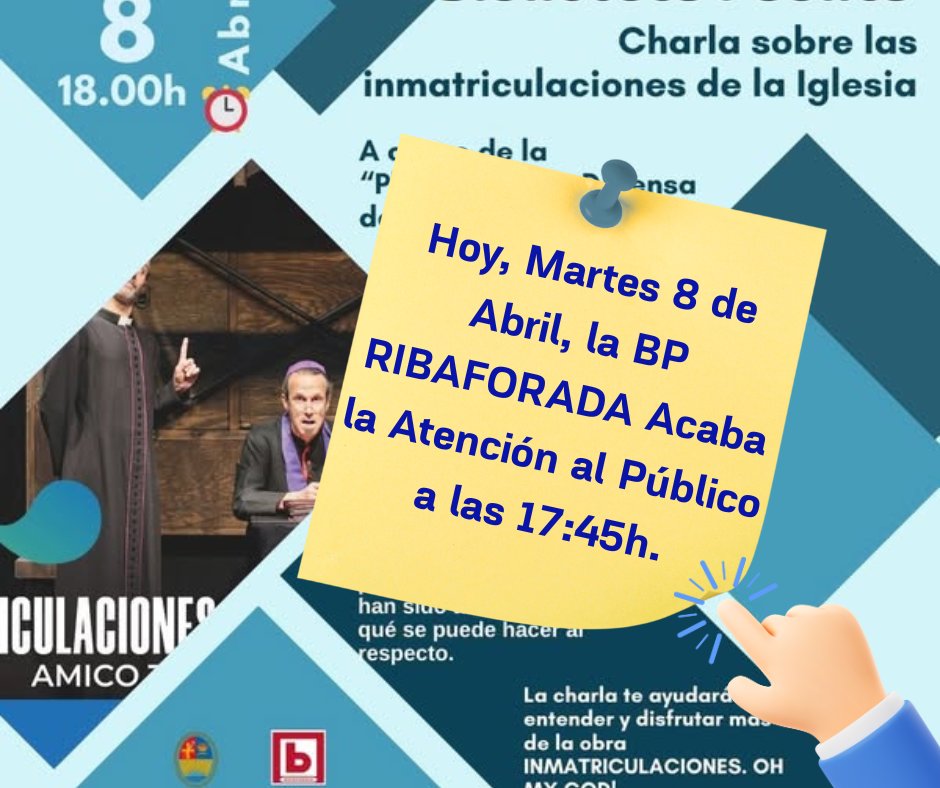 BRibaforada's tweet photo. #actividades #culturaribaforada #ribaforada #bibliotecaribaforada #inmatriculaciones #navarra #HOY https://t.co/139bo1kbu4