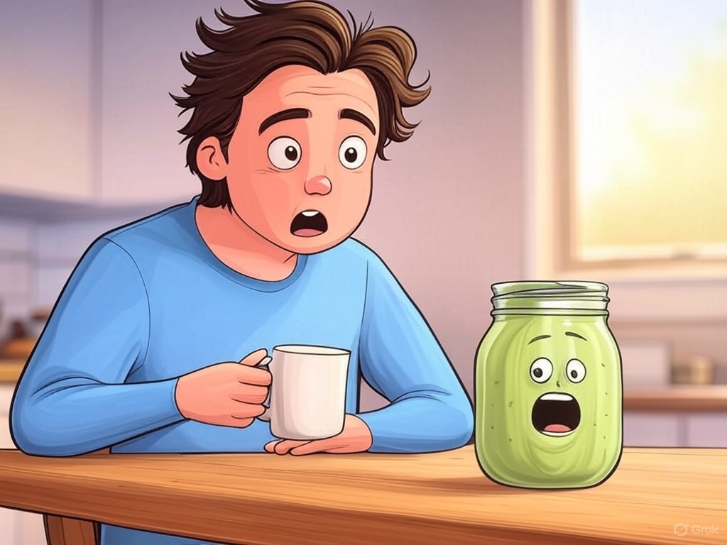 BrineNShine's tweet image. Overheard my pickle jar whispering, 'We’re kind of a big dill around here.' Told it to chill—nobody likes a sourpuss before coffee! #PickleHumor #FoodieFun