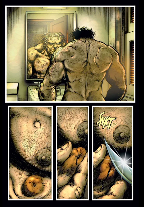 Checking up on Wolverine again and did not expect to get a full view of his wolverines out 