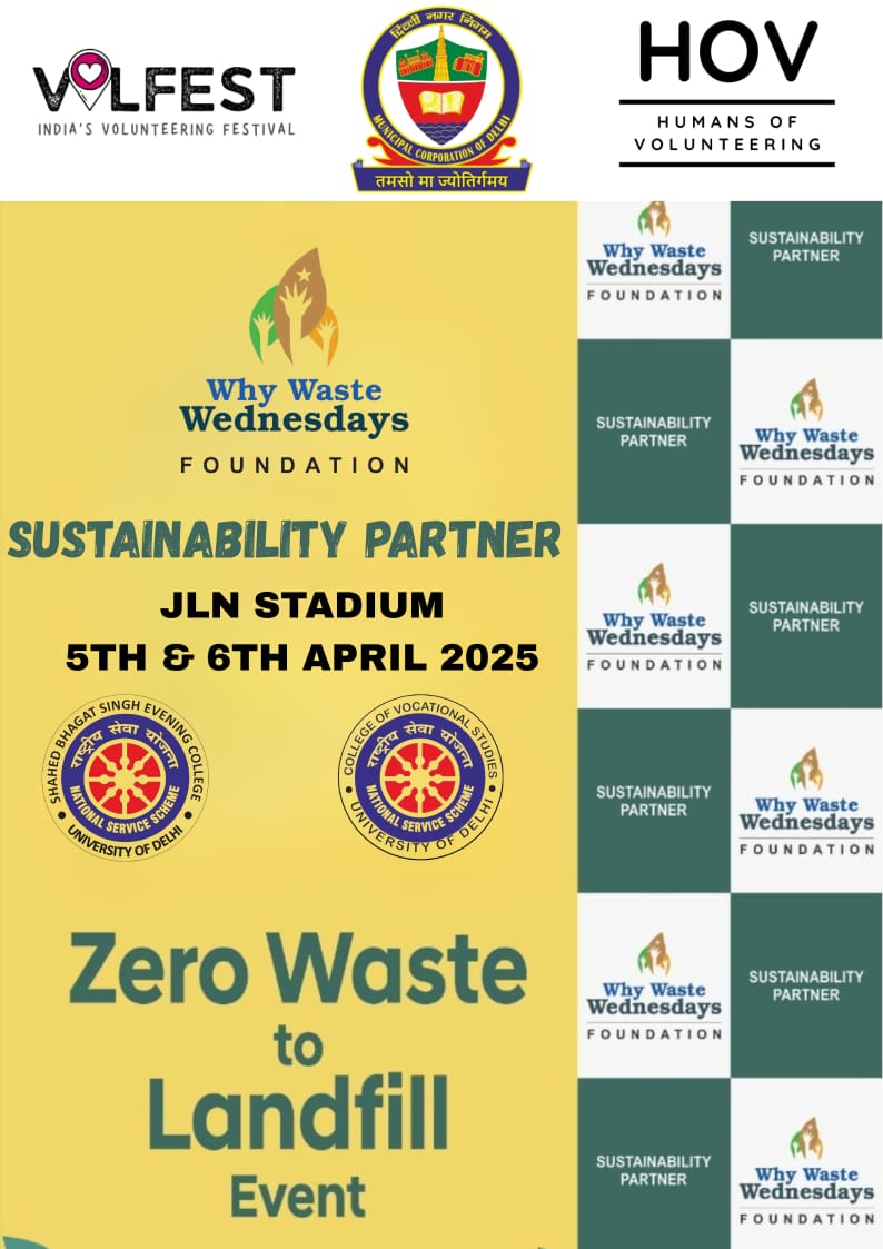 SBM_MCD's tweet photo. MCD @DCCNZMCD with Why Waste Wednesdays Foundation Humans Of Volunteering &amp; NSS-CVS held Zero Waste to Landfill Volfest on 5th &amp; 6th April in JLN Stadium - 150kg waste diverted from Landfill sites
Paint A Bag held too
@SwachhBharatGov
@LtGovDelhi
@AAPMaheshkhichi
@AshwaniKumar_92 https://t.co/HbbVWFbmBS