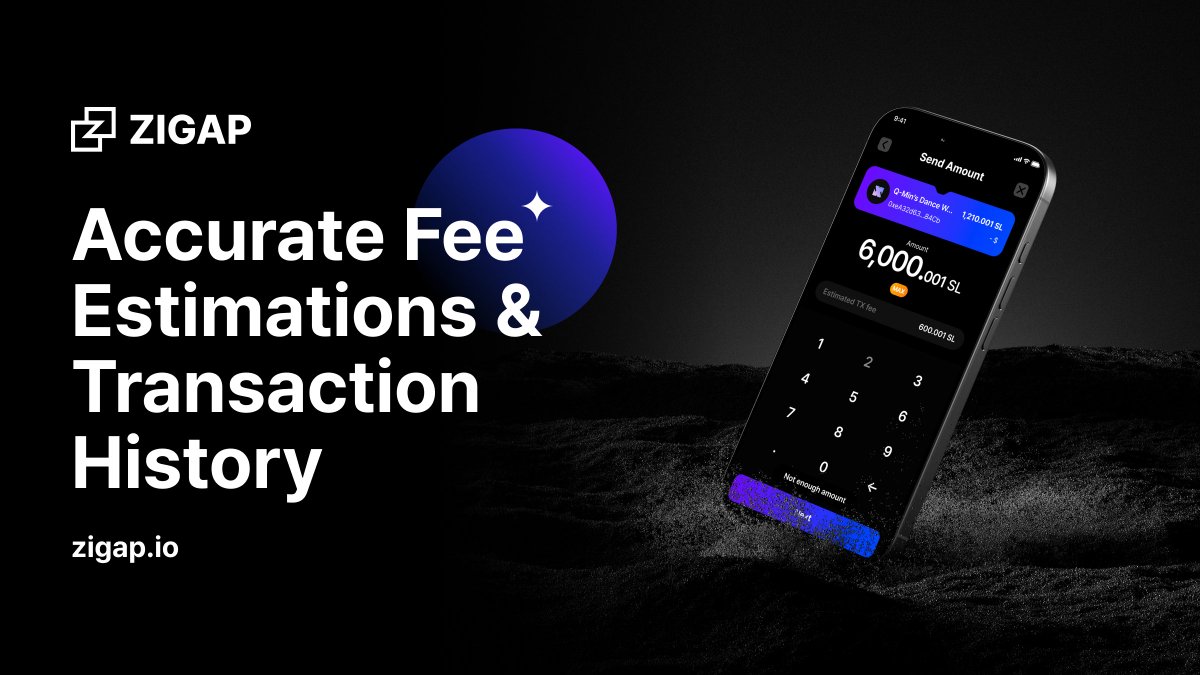 Some more calibrations: We’ve recalculated and applied accurate network fees for coins and tokens, ensuring transparent and precise transactions. 

Plus, your token transfer history now displays correctly  🫡

#Zigap #updates