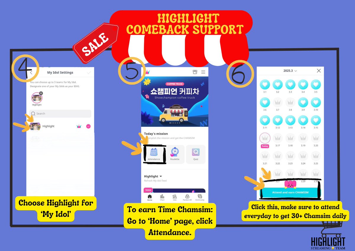HIGHLIGHT100M's tweet photo. ‼️ IDOL CHAMP guide (2025 ver.) ‼️
 
app 🔗:
play store- https://t.co/Ky11EIVndN
app store- https://t.co/taSYnX9gZL

#HIGHLIGHT #하이라이트 #BEAST #비스트 @Highlight_AUent https://t.co/VtrbYb1CkD