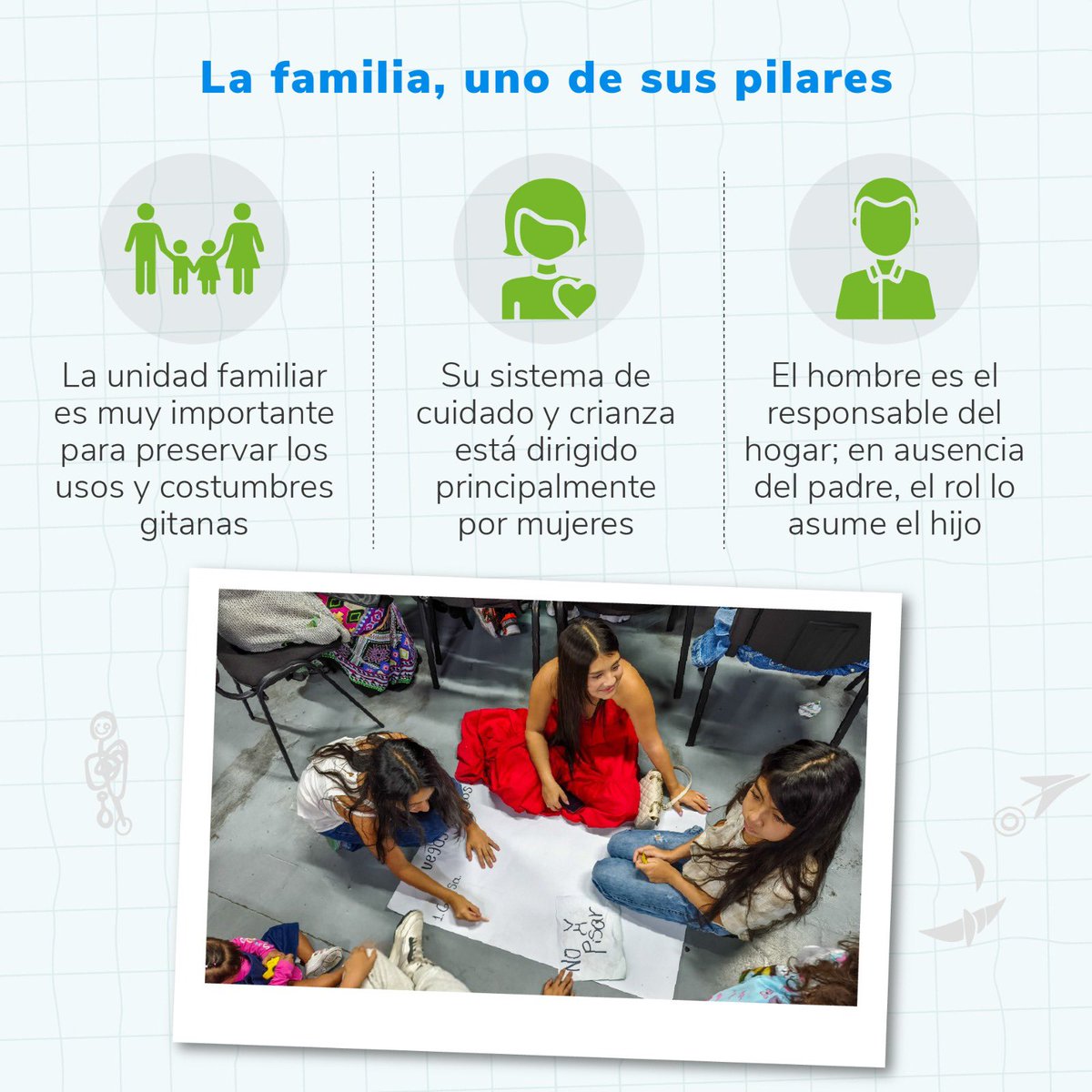 ICBFColombia's tweet photo. Hoy en Bienestar Familiar celebramos con entusiasmo el día a Internacional del Pueblo #Rrom o #Gitano, que se encuentra asentado en nuestro territorio desde tiempos de la colonia y es reconocido constitucionalmente.
¡Conócelo, reconócelo y respeta sus derechos! https://t.co/OLQmGYmeLE