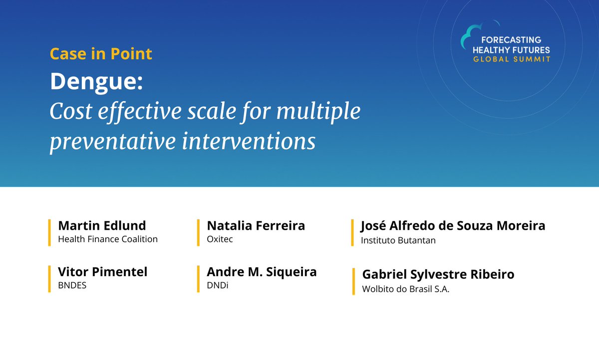 Up next at the #FHFSummit: 🦟 A panel on #Dengue and scaling cost-effective prevention strategies. We’ll dive into the challenges and innovative solutions, from vaccine development to biotech advancements and financing efforts.