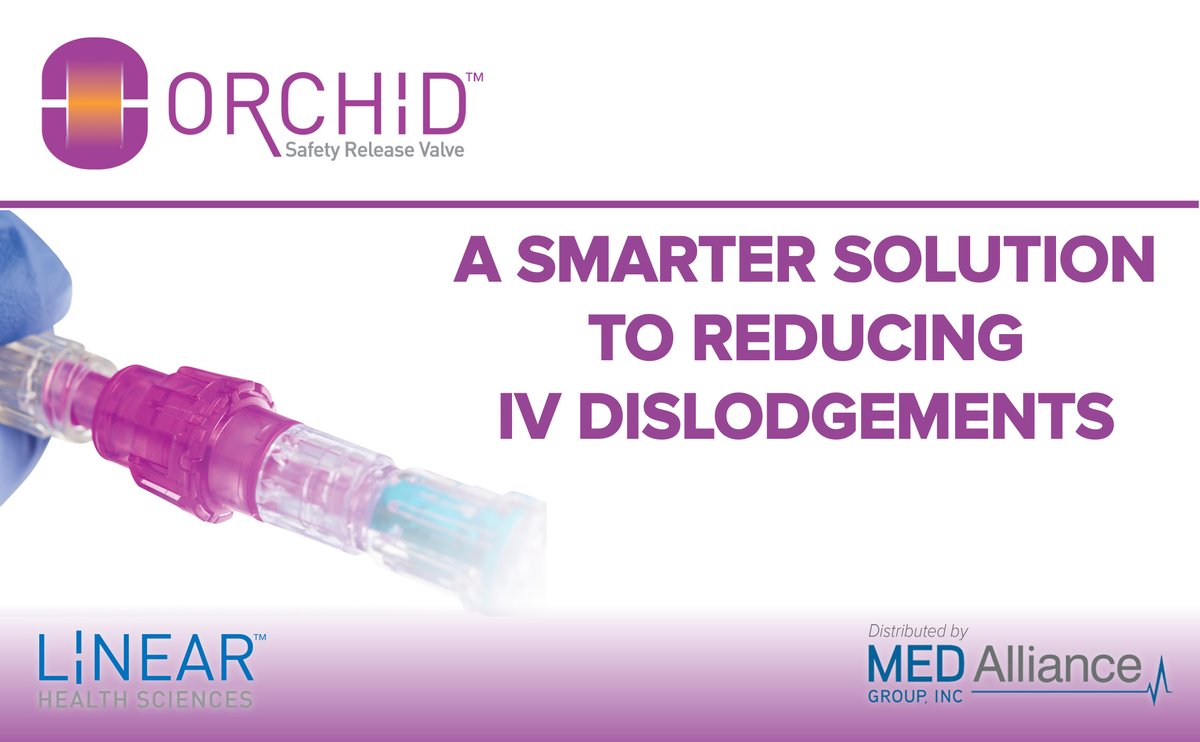 MEDAllianceGrp's tweet photo. IV dislodgement is a costly and risky issue for healthcare facilities. The Orchid SRV™ helps prevent dislodgements with a tension-based safety release valve, reducing restarts, minimizing risks, and saving hospital resources. Learn more:https://t.co/2gojt1iWhE https://t.co/6PzwWSykPg
