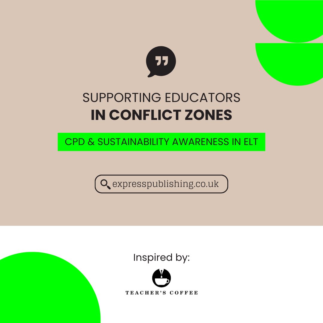 How do educators continue developing professionally in conflict zones?
And what role can English language teaching play in raising sustainability awareness?

🔗 expresspublishing.co.uk/blog/supportin…
#article #conflictzones #sustainability #elt #education #expresspublishing