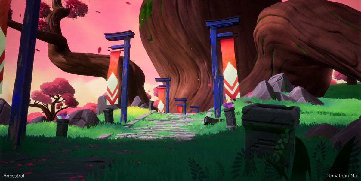 Happy #PortfolioDay! 🥳 

I'm Jon, a 3D Stylized Environment Artist from the US! I have 2 years of game industry experience and am currently open to freelance, contract, and full-time work! 😁

🎨artstation.com/jonathan_ma
✉️JonathanMa3d@outlook.com