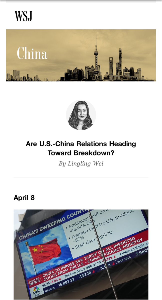 Lingling_Wei's tweet photo. Who’s in a better position to play the long game? Xi doesn’t face elections. Trump will have a big test coming up in next year's mid-terms. So if this is a race over who buckles from the pain first, it would be an awful long time before Xi actually does. https://t.co/NQ5WyNg9Dc https://t.co/cyRCtApDQt