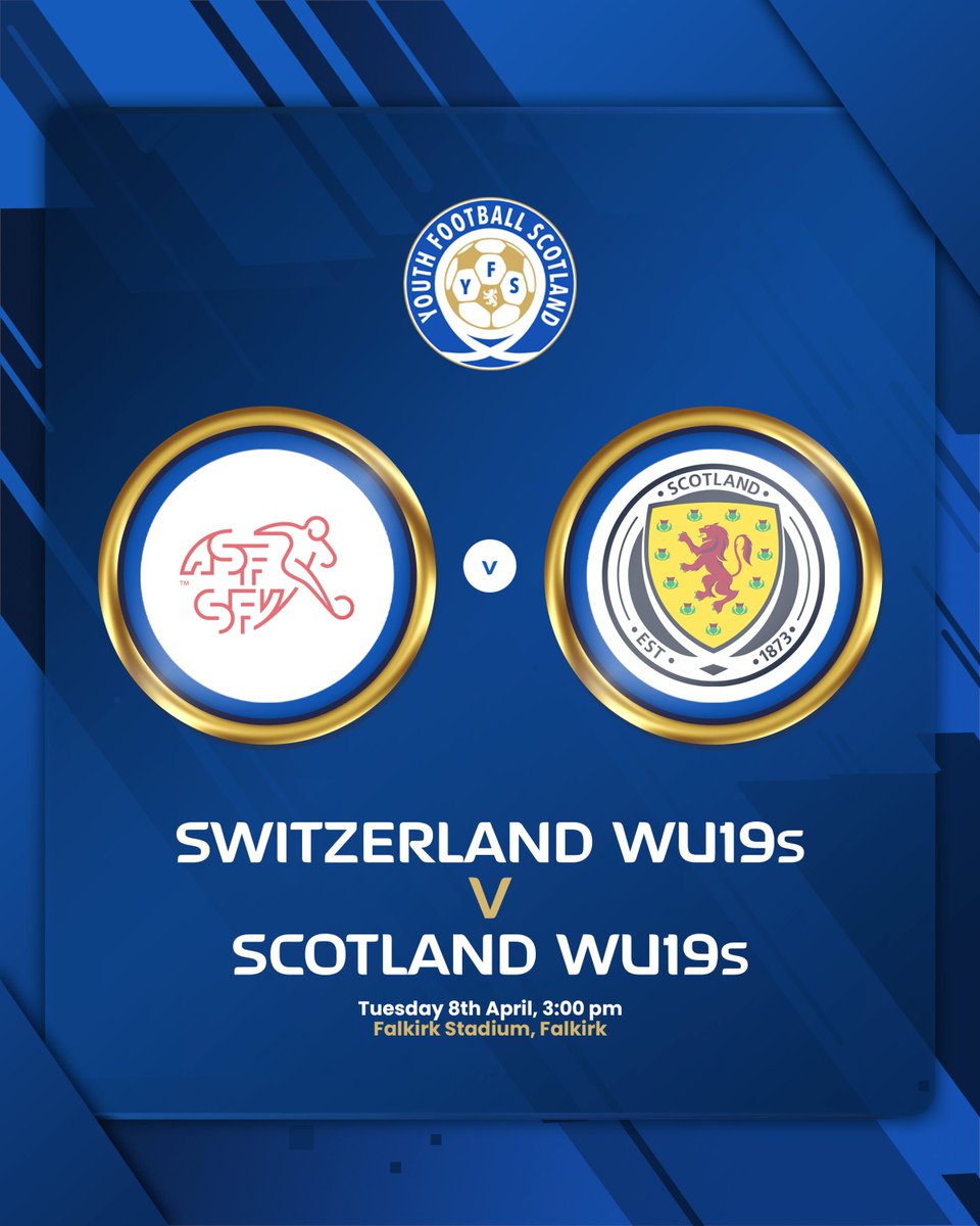 𝗙𝗘𝗔𝗧𝗨𝗥𝗘𝗗 𝗠𝗔𝗧𝗖𝗛 🎙️📝

🔴 SWI vs SCO 🔵 | 

<a href="/connell2010A/">Aaron Connell</a> and <a href="/EvanWarrander/">Evan Warrander</a> are at the Falkirk Stadium for the UEFA WU19s Euro Qualifying Round 2 tie between Switzerland and Scotland. Stay tuned to the YFS socials for live updates.