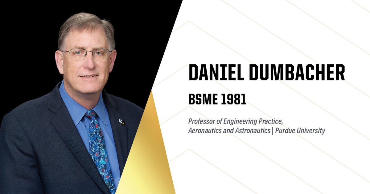 Purdue Engineering (@purdueengineers) on Twitter photo Introducing our 2025 Distinguished Engineering Alumni/Alumnae!
Dan Dumbacher (BSME '81) is a professor of engineering practice at <a href="/PurdueAeroAstro/">PurdueAeroAstro</a> and Chief Innovation and Strategy Officer at Special Aerospace Services.
He has earned AAE's coveted Gustafson Teaching Award and Introducing our 2025 Distinguished Engineering Alumni/Alumnae!
Dan Dumbacher (BSME '81) is a professor of engineering practice at <a href="/PurdueAeroAstro/">PurdueAeroAstro</a> and Chief Innovation and Strategy Officer at Special Aerospace Services.
He has earned AAE's coveted Gustafson Teaching Award and