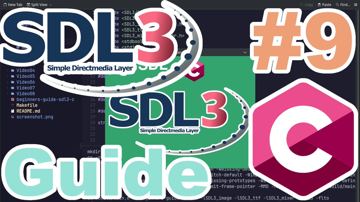 ProgramRainbow's tweet photo. Bubble Player - Beginners Guide to SDL3 in C - Part 9.

In this video we will edit the pixels to add a bubble around the player.

#C #SDL3 #Coding #Programming #GameDev

https://t.co/2RGq8d1tlg https://t.co/C13cIsg6cX