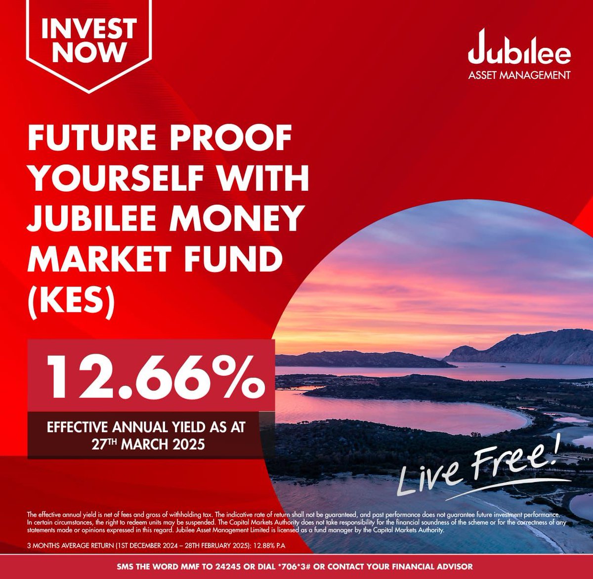 cheruiyotkb's tweet photo. Why are #MMFs Perfect for Beginners?
When you’re just starting out, the world of investing can seem overwhelming. There are so many options - stocks, real estate, government securities, the list goes on.
But MMFs? They’re simple, low-risk, and easy to understand. Starting to invest doesn’t have to be complicated or costly. You don’t need to wait until you have huge sums of money.
With just Ksh 5,000, the @JubileeInsKE Money Market Fund (KES) offers a simple, safe, and rewarding way to start your investment journey. Ready to start? SMS the word MMF to 24245 or dial *706*3# or visit https://t.co/G2LePZfq4l