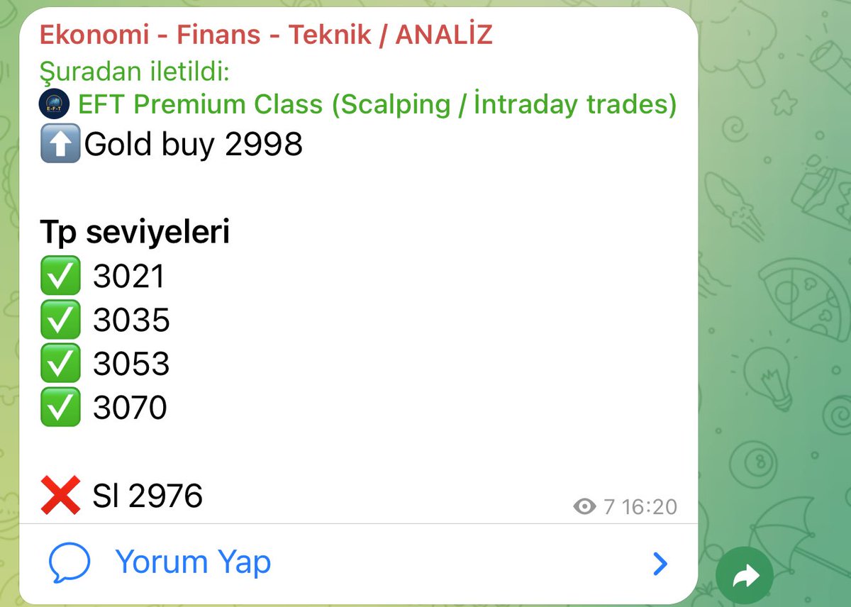 Ekofintek's tweet photo. EFT premium CLASS grubumuzda #GOLD #XAUUSD Şow  ++++240 pips 

Gruba dahil olmak için katılabilirsiniz : 

Link : https://t.co/kyDPPocKN9 https://t.co/lJM9ECafp8